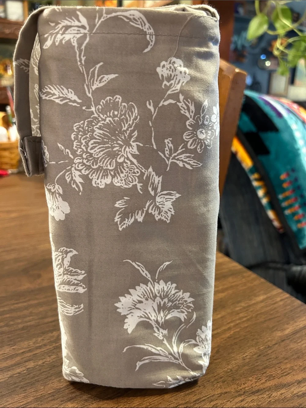 Threshold Performance Sheet Set in Gray with White Floral